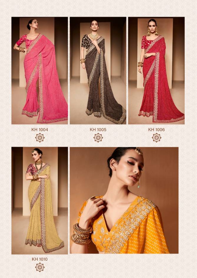 Khazana By Stavan 1001 To 1010 Weightless With Embroidery Sarees Wholesale Market In Surat